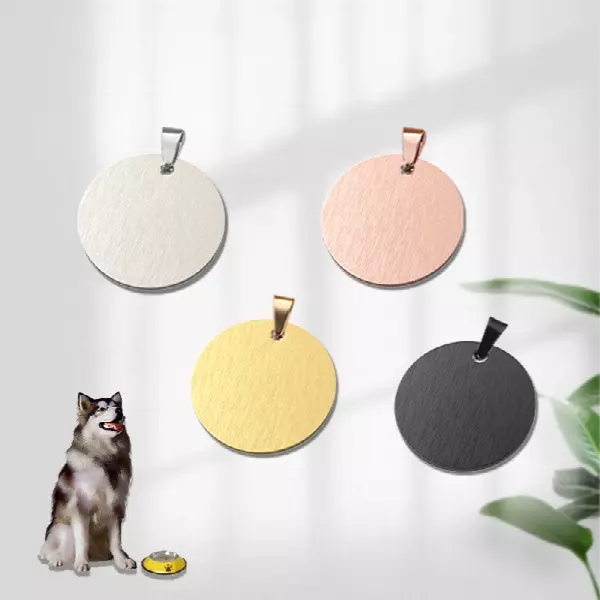 Wholesale Colourful Blank Dog Tags Double Sided Stainless Cat ID Tags