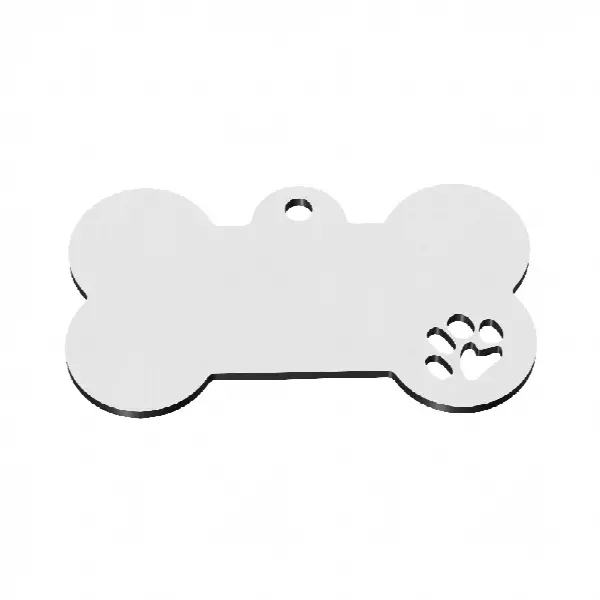 Customized Stainless Steel Personalised Bone Shape Blank Design Dog Tags for Wholesale