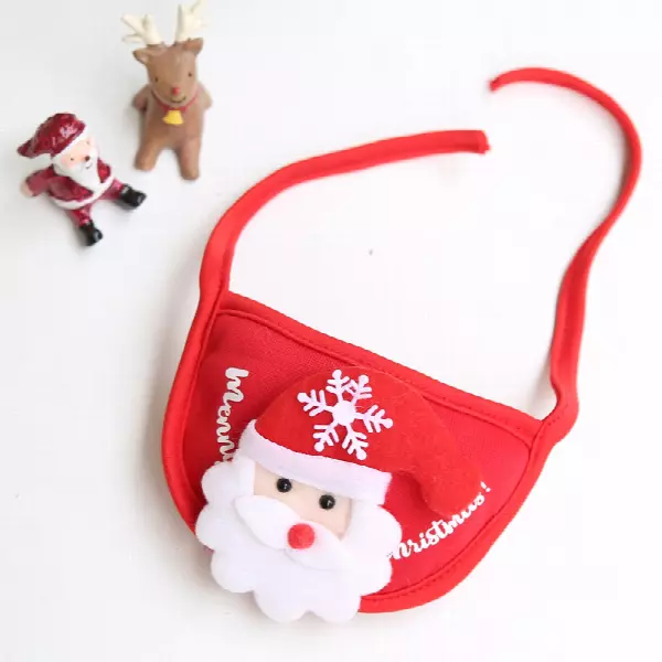 Wholesale Merry Christmas Dog Hat & Bib Set Pet Winter Warm Clothes for Small Dogs Cats Santa Cap Xmas Gift for Dogs