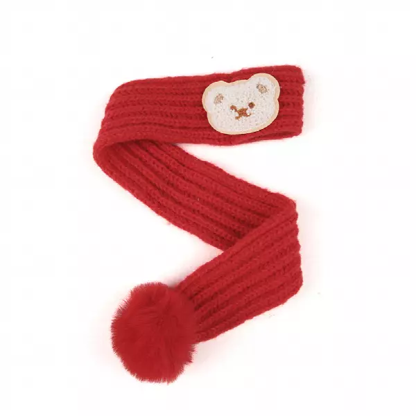 Winter Pet Scarf Knitted Pet Collar Winter Cat Neck Warmer Solid Pet Scarf Puppy Cat Costume Accessories Mini Knitted Scarf for Small to Medium Pets