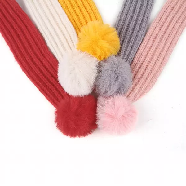 Winter Pet Scarf Knitted Pet Collar Winter Cat Neck Warmer Solid Pet Scarf Puppy Cat Costume Accessories Mini Knitted Scarf for Small to Medium Pets