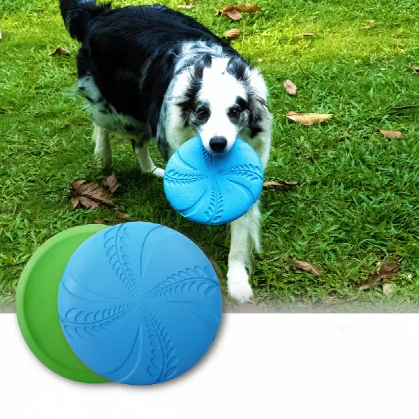 China Supplier Dog Training Interactive Toy Frisbee Flexible Floatable Dog Disc Toy for Long-Distance Flies and Floats for Wholesale 